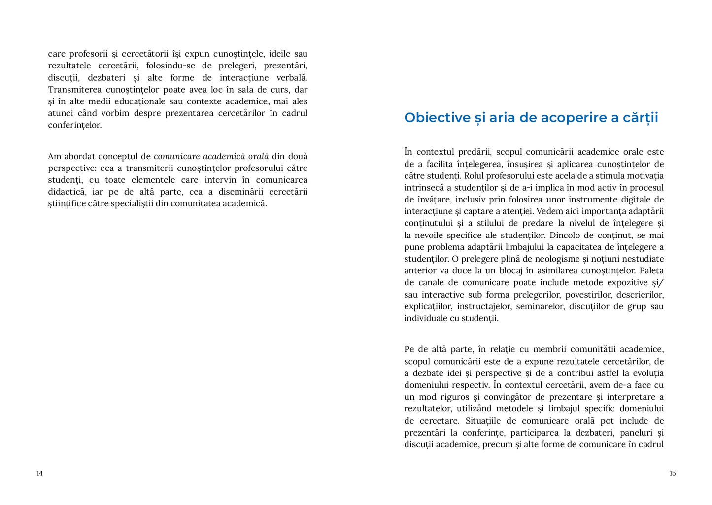 EBOOK: „COMUNICARE ACADEMICĂ ORALĂ. DE LA TEORIE LA PRACTICĂ” - DORA CERNĂU
